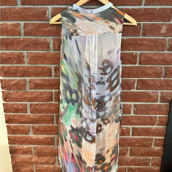 Leifsdottir for Anthropologie Multicolor Abstract Sheer Blouse - Picture 8 of 10